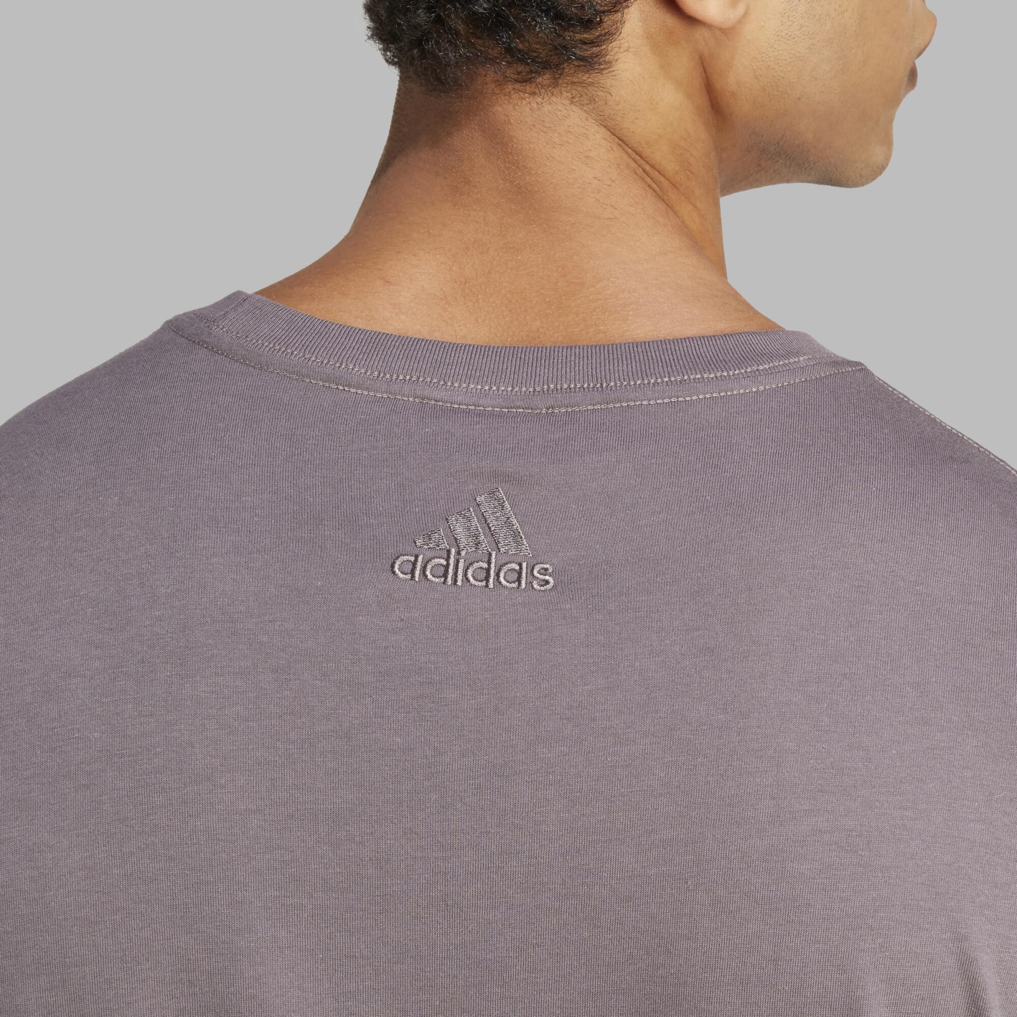 T-SHIRT DE FITNESS SOFT TRAINING ADIDAS HOMME GRIS 5/8