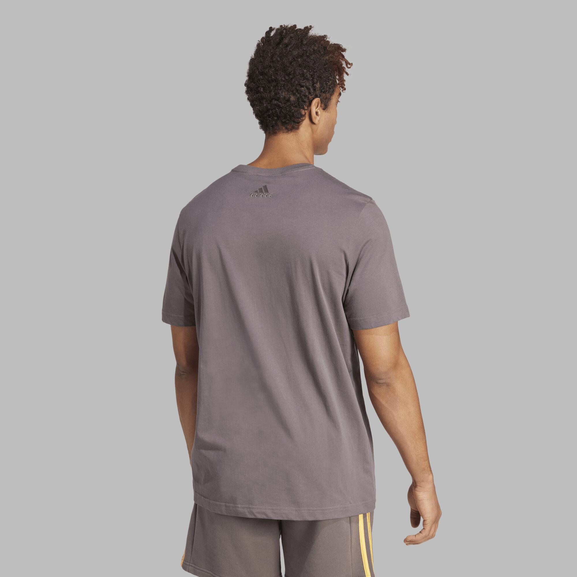 T-SHIRT DE FITNESS SOFT TRAINING ADIDAS HOMME GRIS 3/8