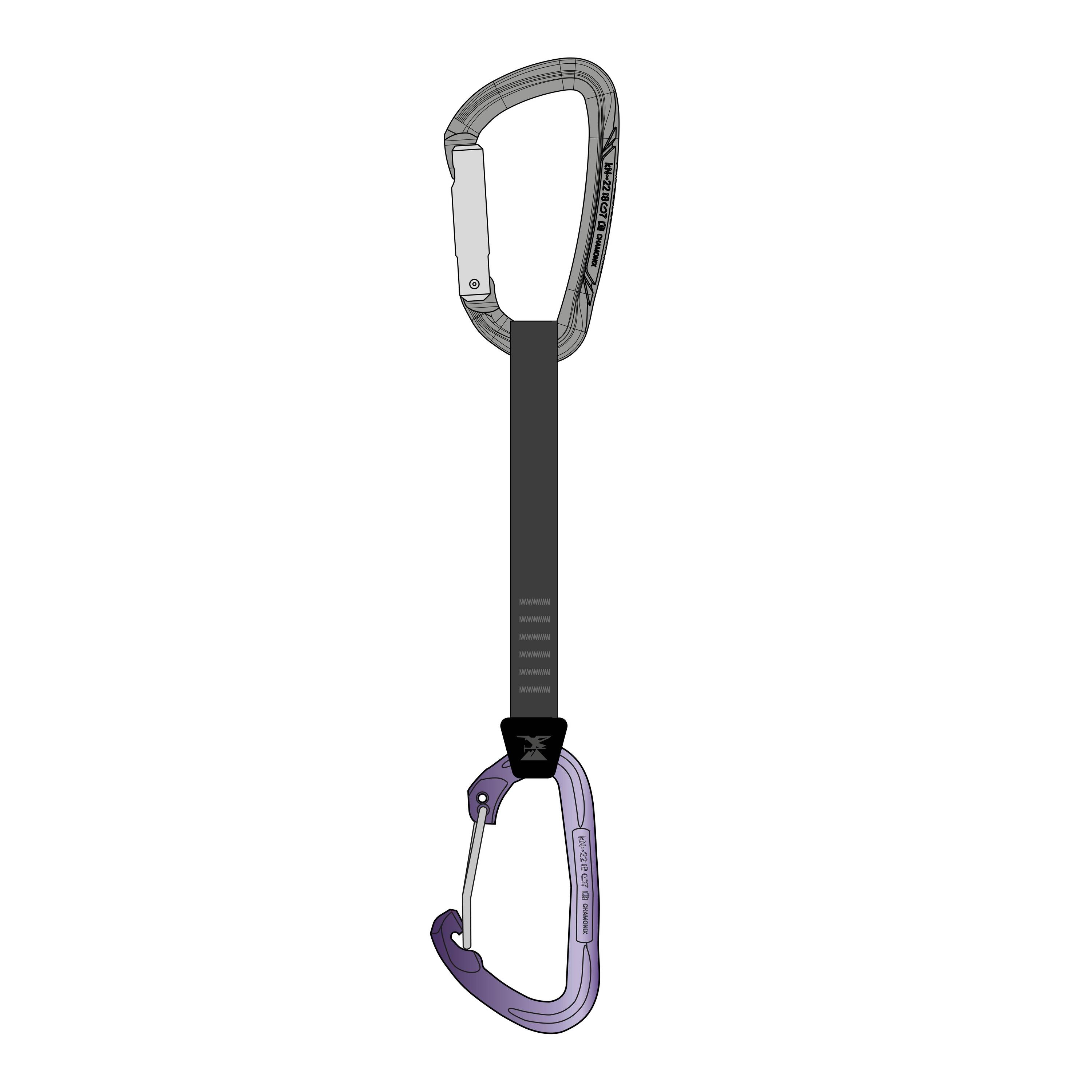 Climbing quickdraw 11 cm, Vertika -  4