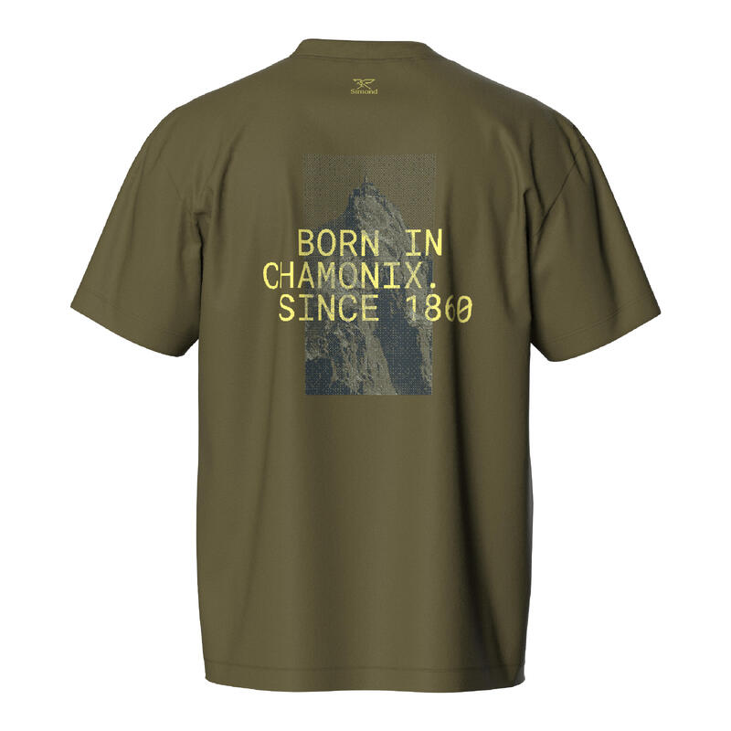 Tricou de escaladă rezistent, Vertika kaki