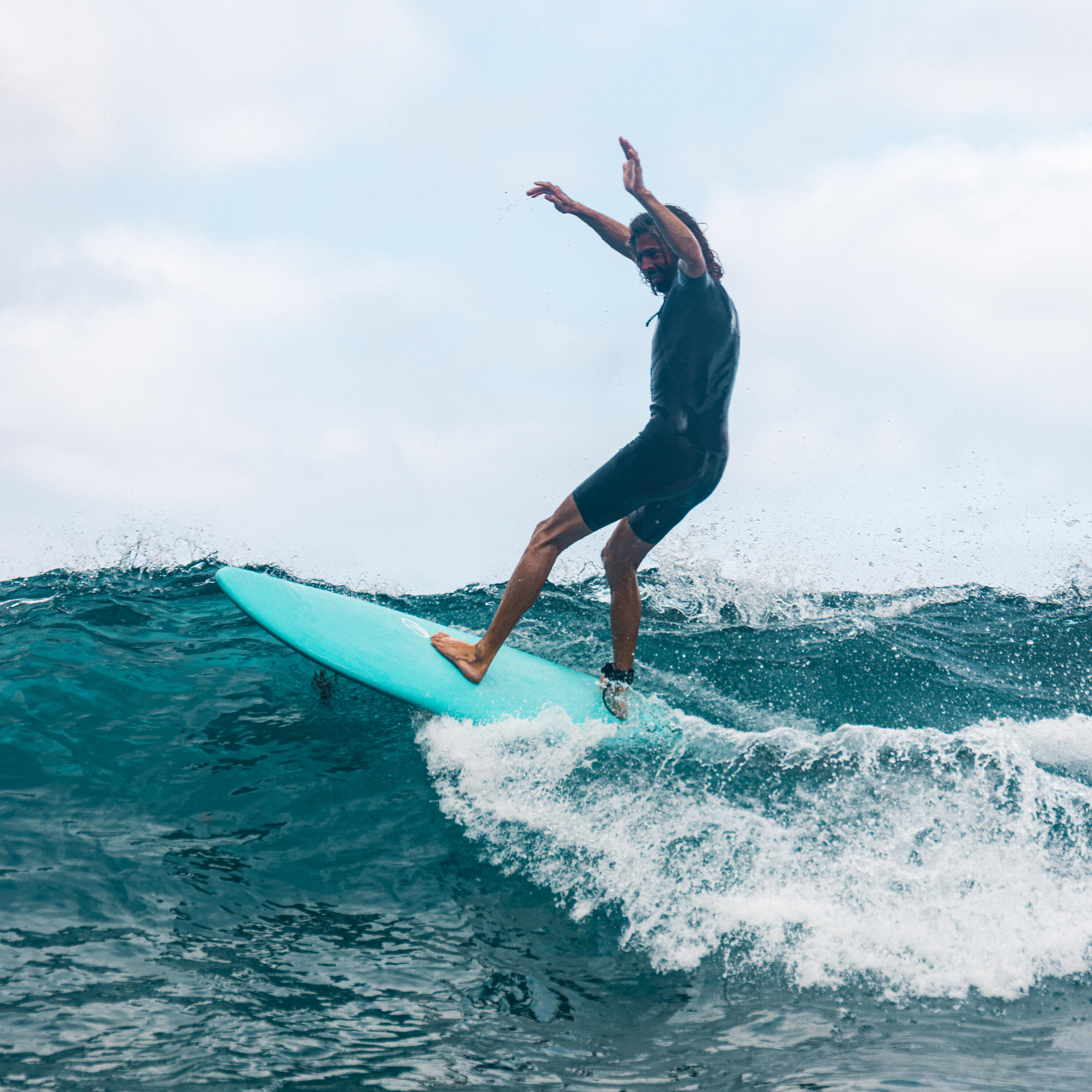 Tabla Surf Turquesa Espuma 6’6 Swallow Tail 55 l 14/14