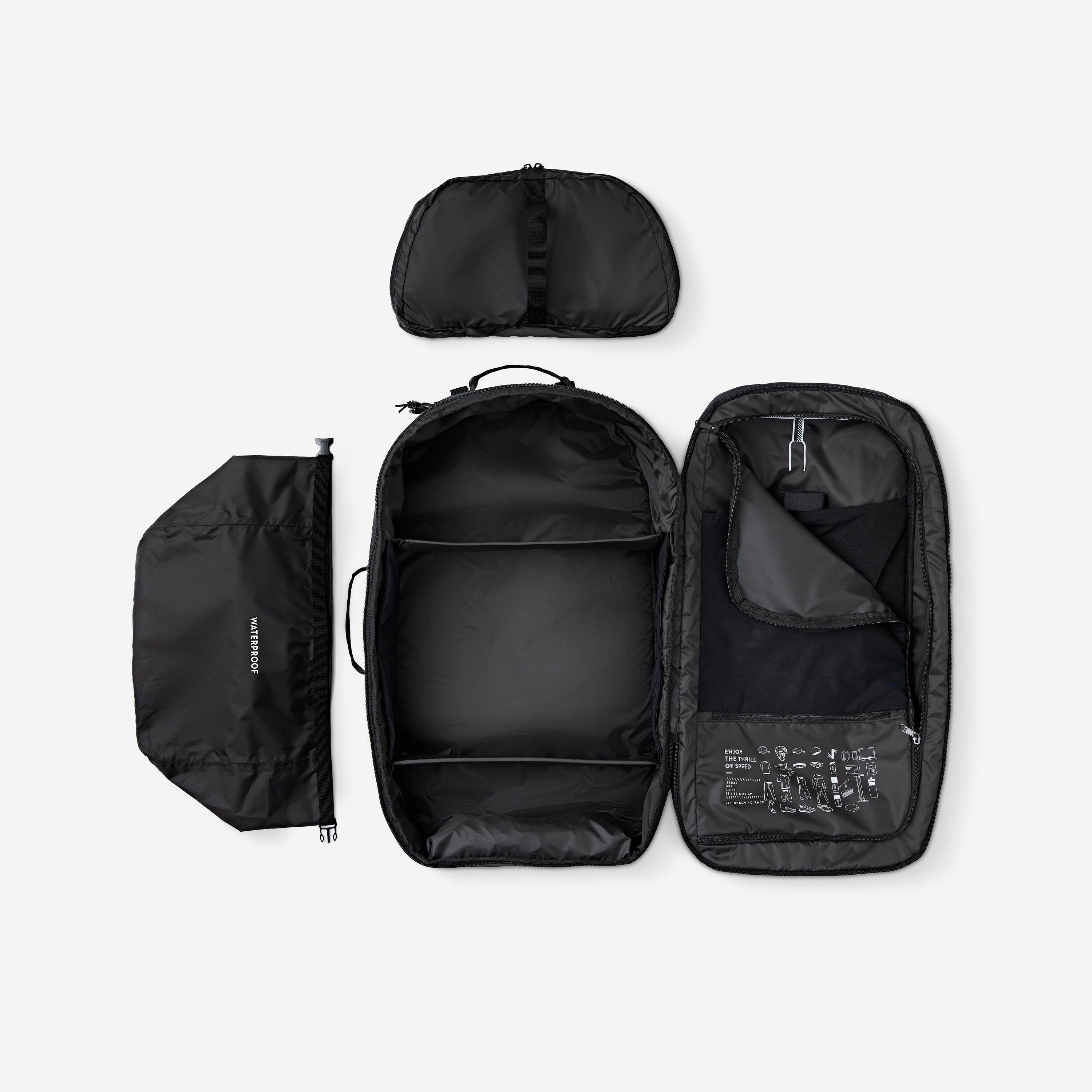60L VAN RYSEL COMPETITION BAG - BLACK -  3