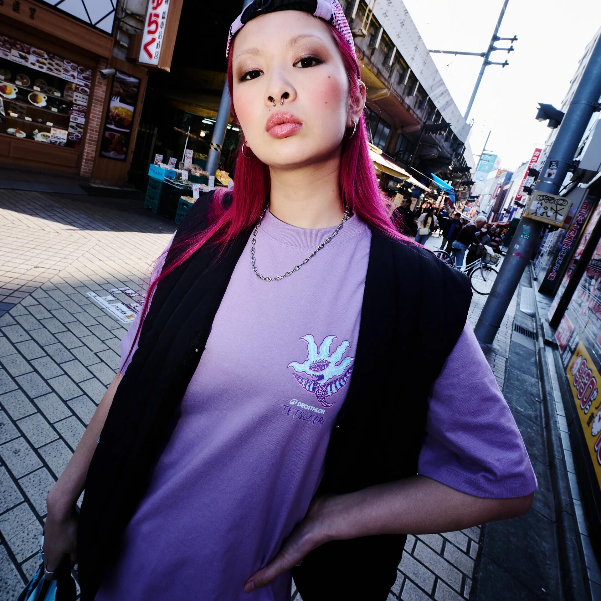T-shirt DECATHLON x TETSUNORI noir