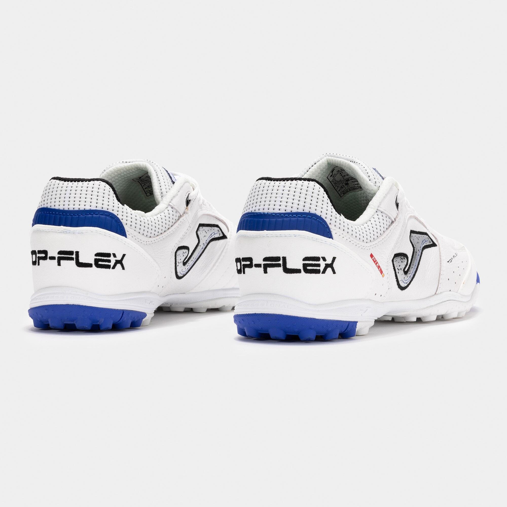 Second Hand - Scarpe calcetto adulto TOP FLEX bianche blu 2/5