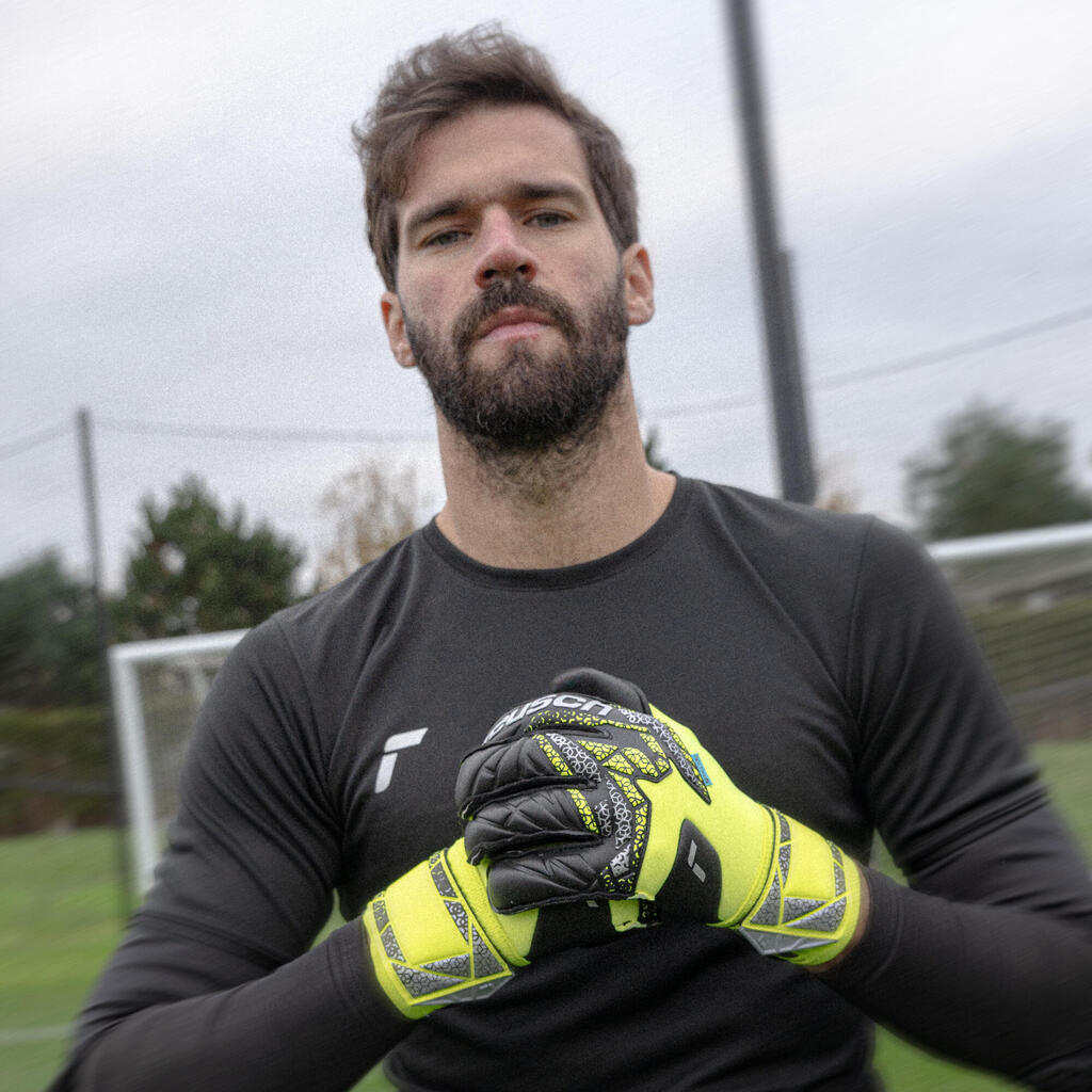 Adult Goalkeeper Gloves Attrakt Gold