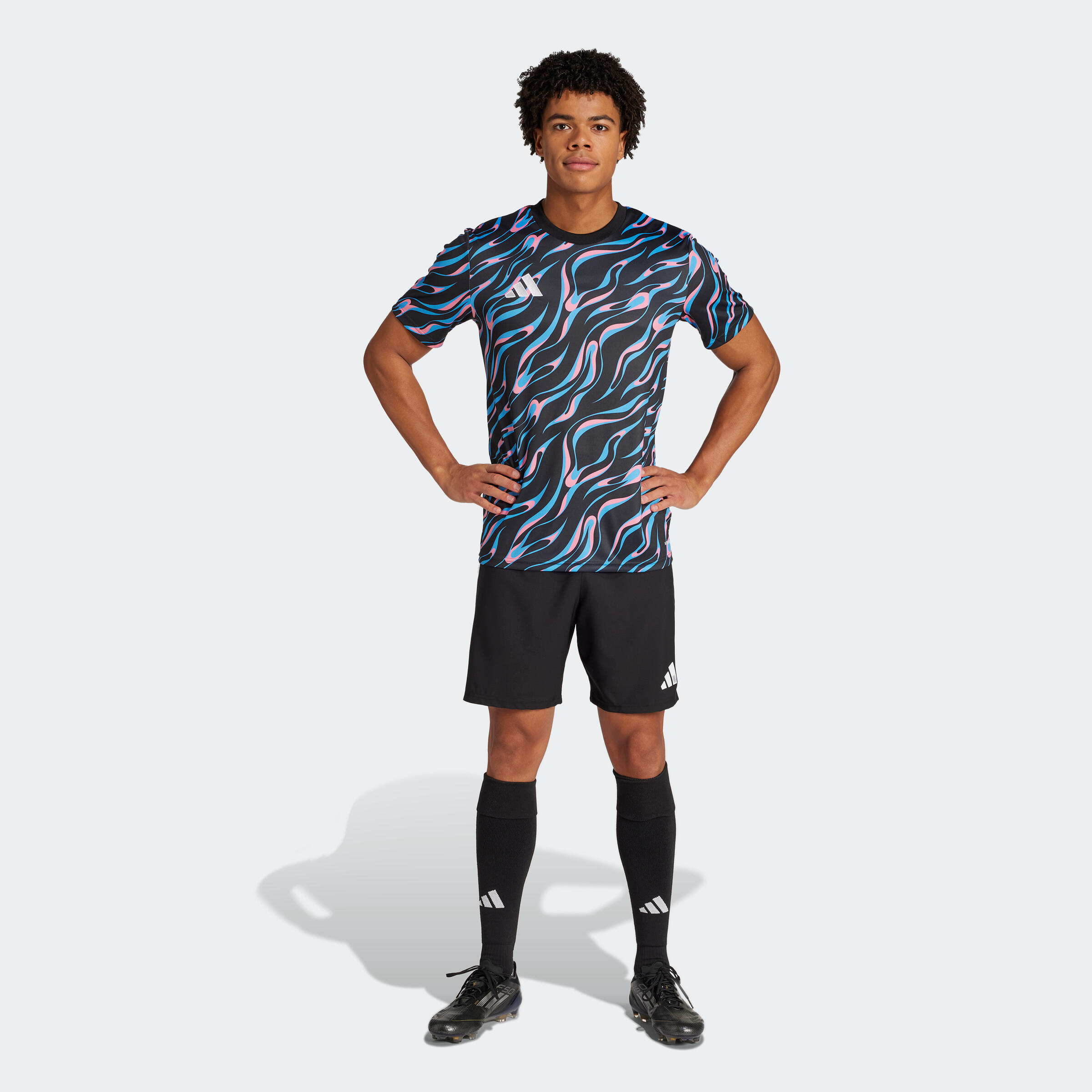 Camisola de Treino Futebol Adulto Azul/Rosa 6/7