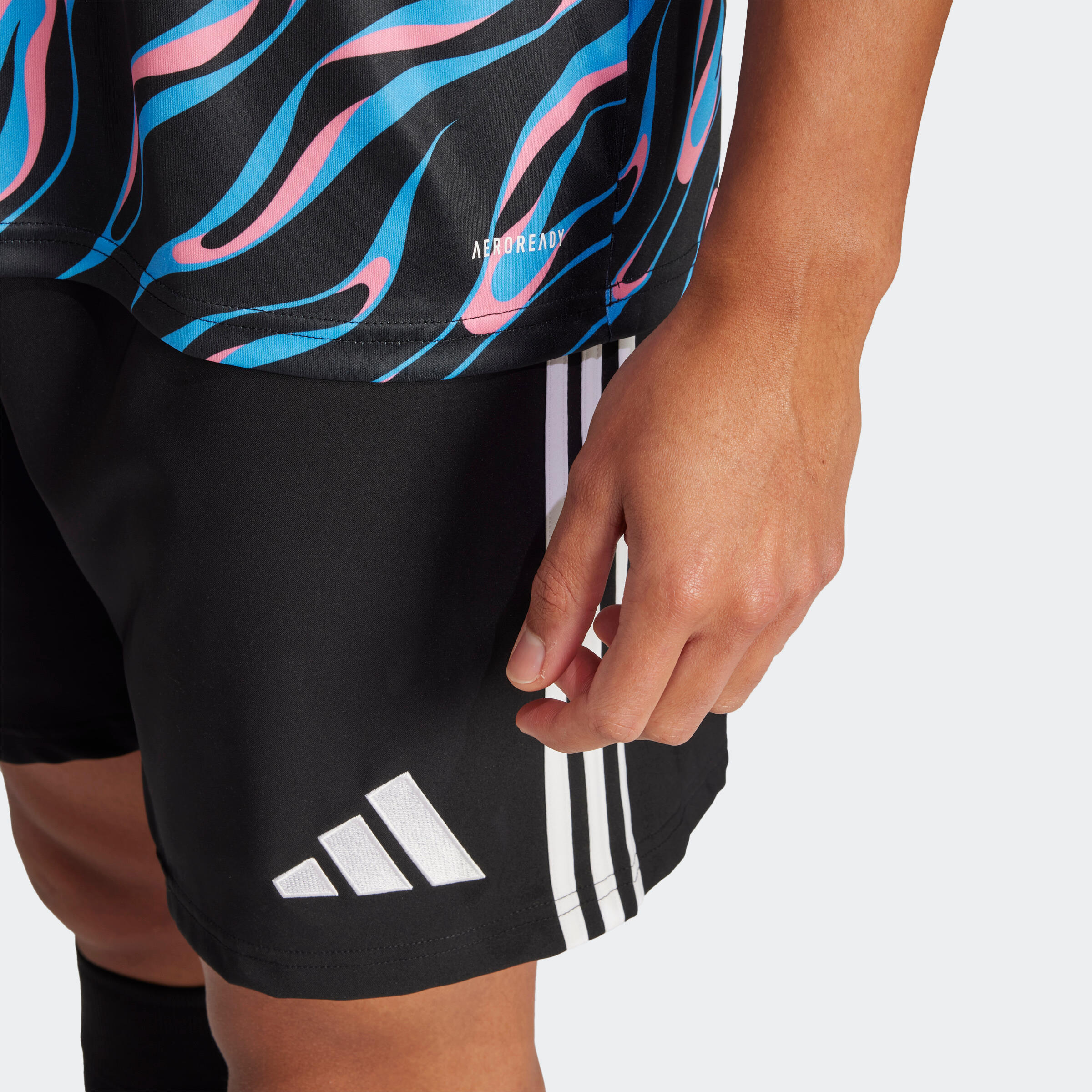 Camisola de Treino Futebol Adulto Azul/Rosa 7/7