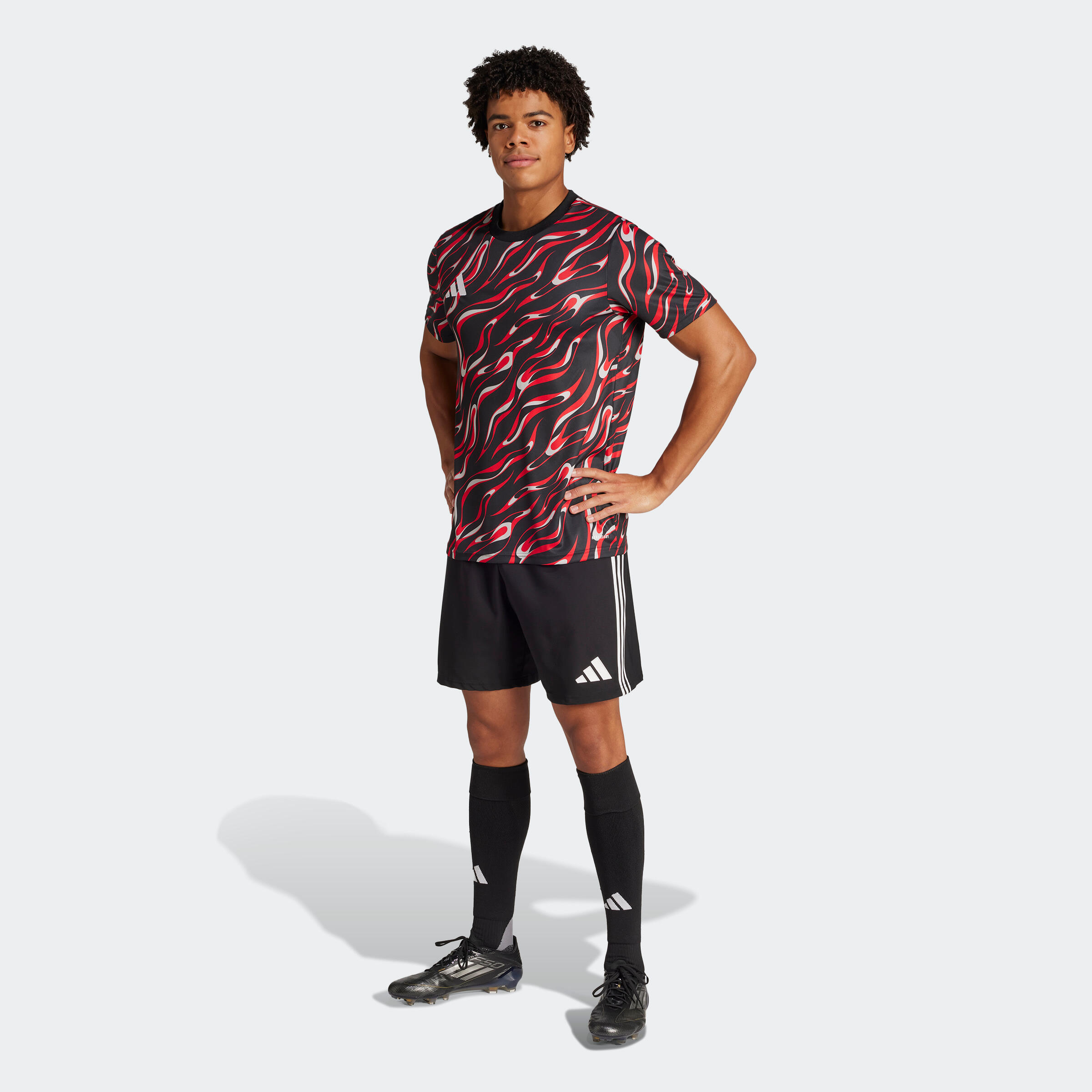 Voetbal trainingsshirt 25 rood 7/7