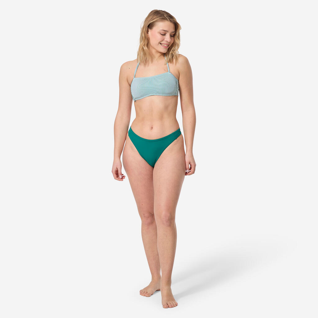 Women’s thong swimsuit bottoms - Nais green