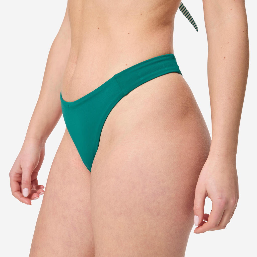 Women’s thong swimsuit bottoms - Nais green