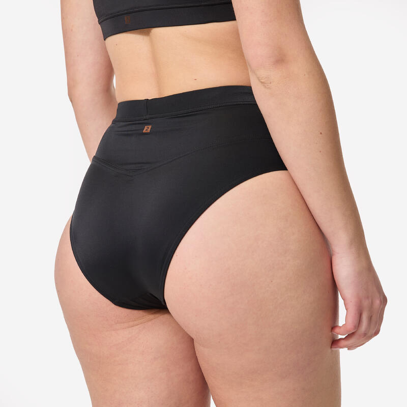 Kadın Yüksek Bel Bikini Altı - Siyah - ROSA