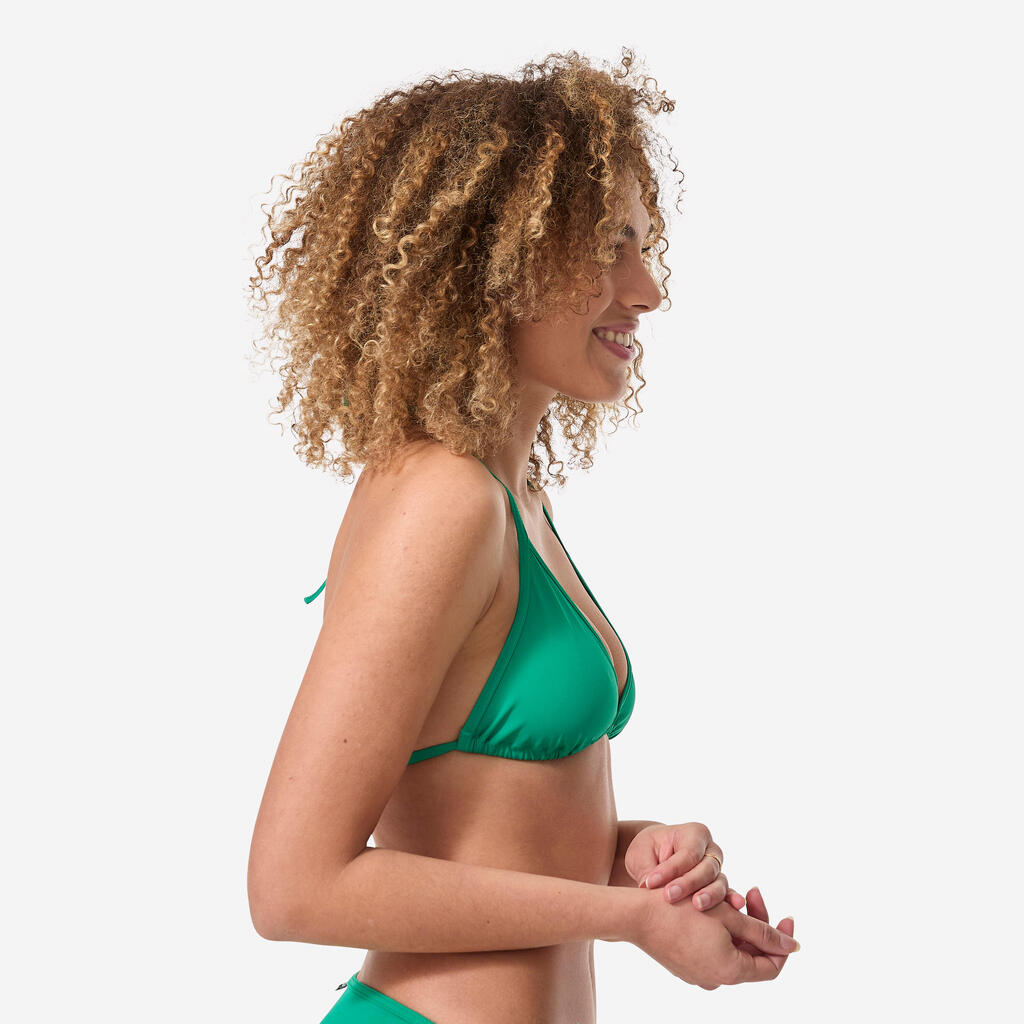HAUT DE MAILLOT DE BAIN FEMME TRIANGLE COULISSANT MAE VERT