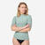 Tee shirt anti uv surf top 100 manches courtes femme kaki clair