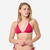 Haut de maillot de bain femme triangle coulissant mae rouge