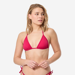 Haut de maillot de bain femme triangle coulissant mae rouge