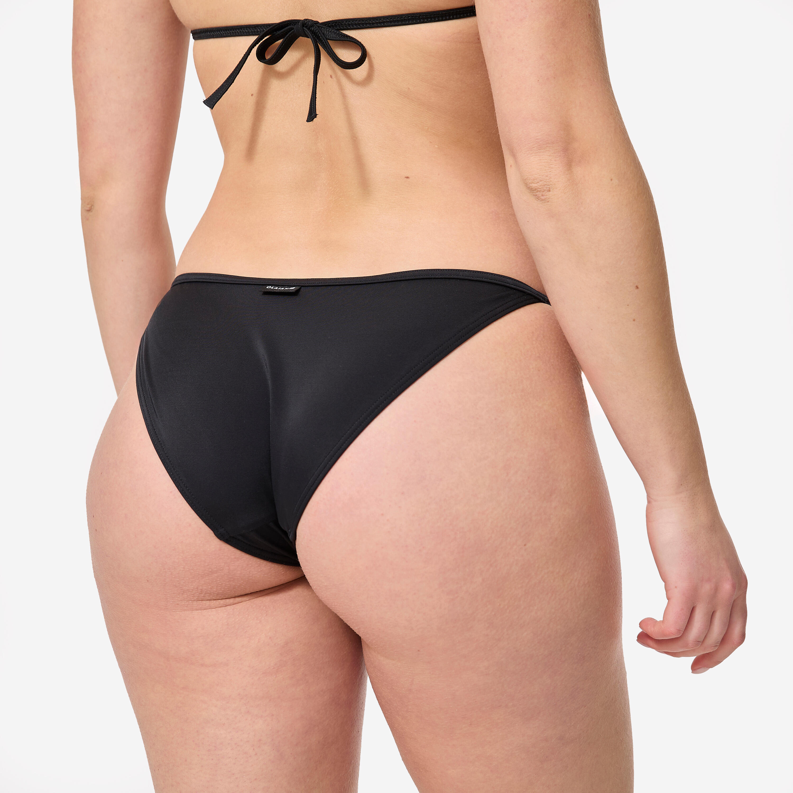 Women’s Side-Tie Bikini Bottoms - Sofy Black - OLAIAN