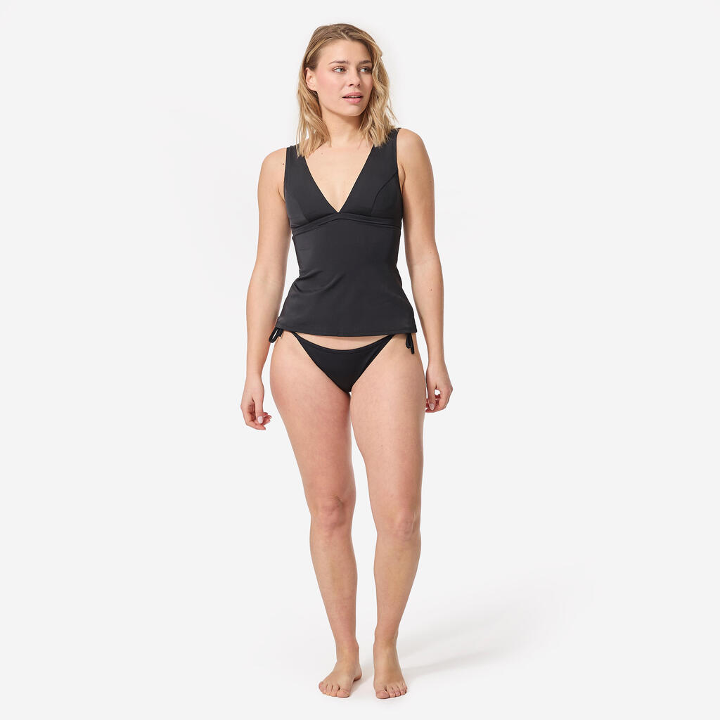 Μαγιό-Τοπ Tankini με ντεκολτέ V και Αφαιρούμενα Cups με Ενίσχυση MARINE - ΜΑΥΡΟ