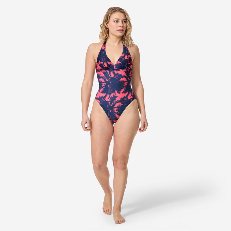 Costum întreg de baie CLEA POLY Bleumarin-Roz Damă 