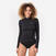 Tee shirt anti uv surf manches longues femme noir