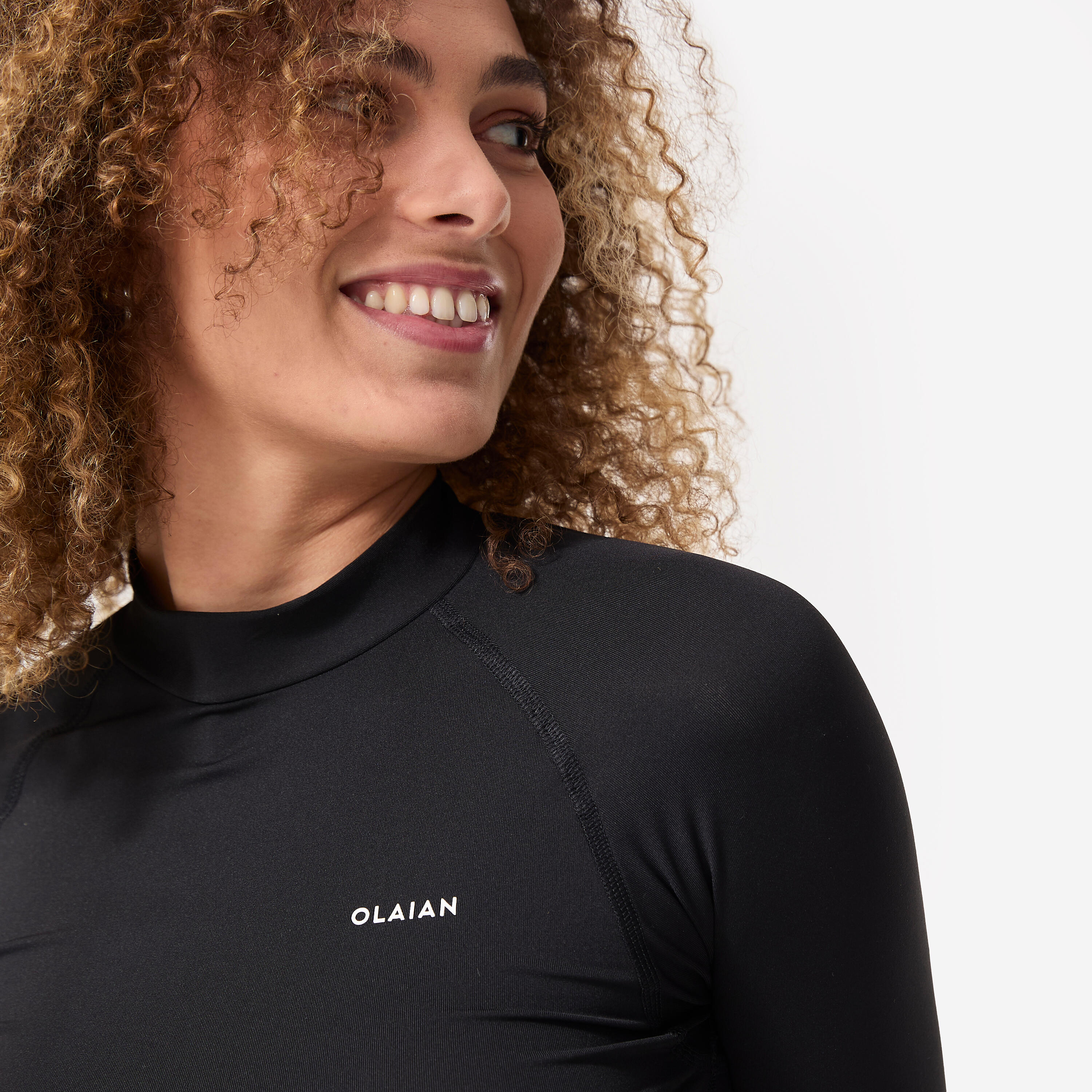 UV-Shirt langarm Damen UV-Schutz 50+ schwarz 6/19