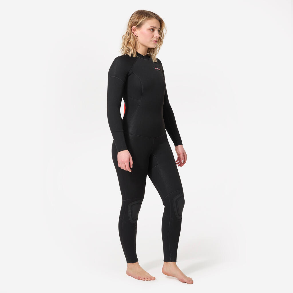 Crno žensko odelo od neoprena 4/3 mm SURF 100