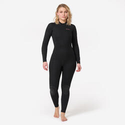 Combinaison SURF 100 Néoprène 4/3 mm femme noir back zip