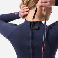 SURF 100 Neoprene wetsuit 2/2 mm women’s Marine blue back zip
