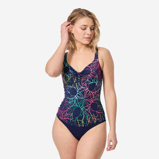 DECATHLON Costume intero donna NENU effetto ventre piatto