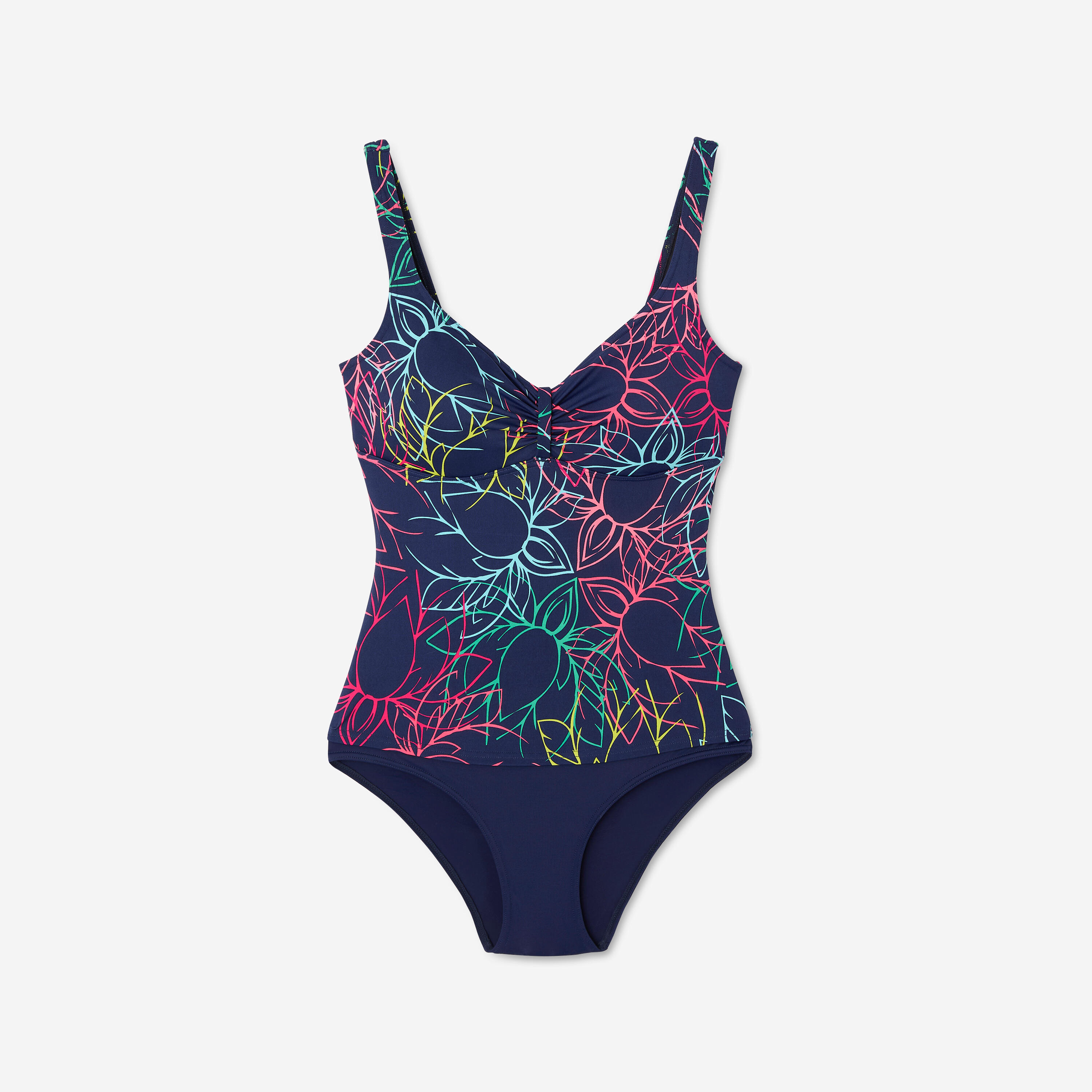 Costume intero donna NENU effetto ventre piatto OLAIAN Decathlon