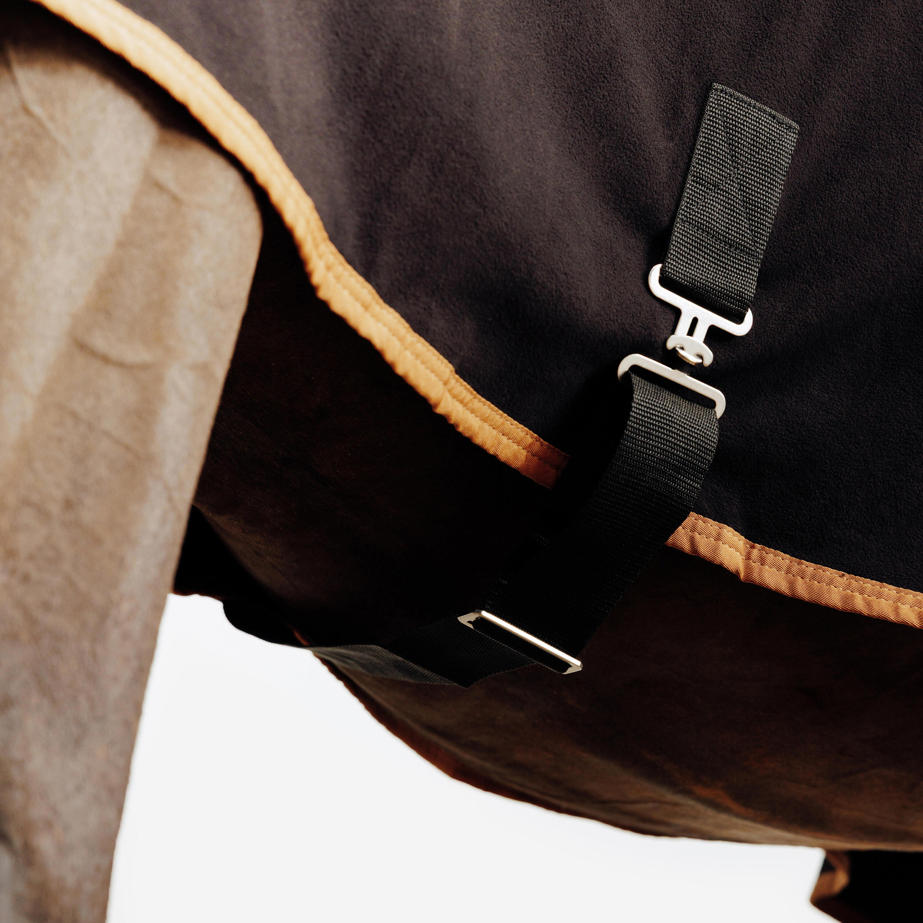 Basic Fleece-Präsentationsdecke – Reiten, Pferd und Pony – Schwarz 5/7