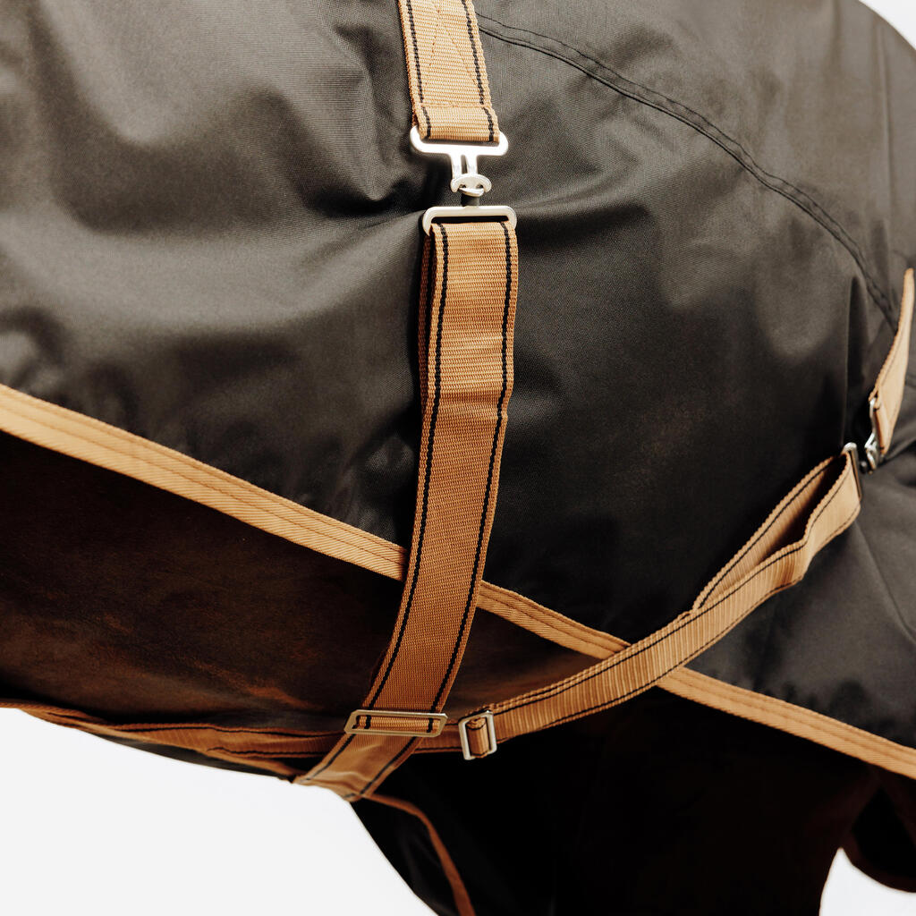 Regendecke Allweather 0 g Pferd/Pony schwarz/braun