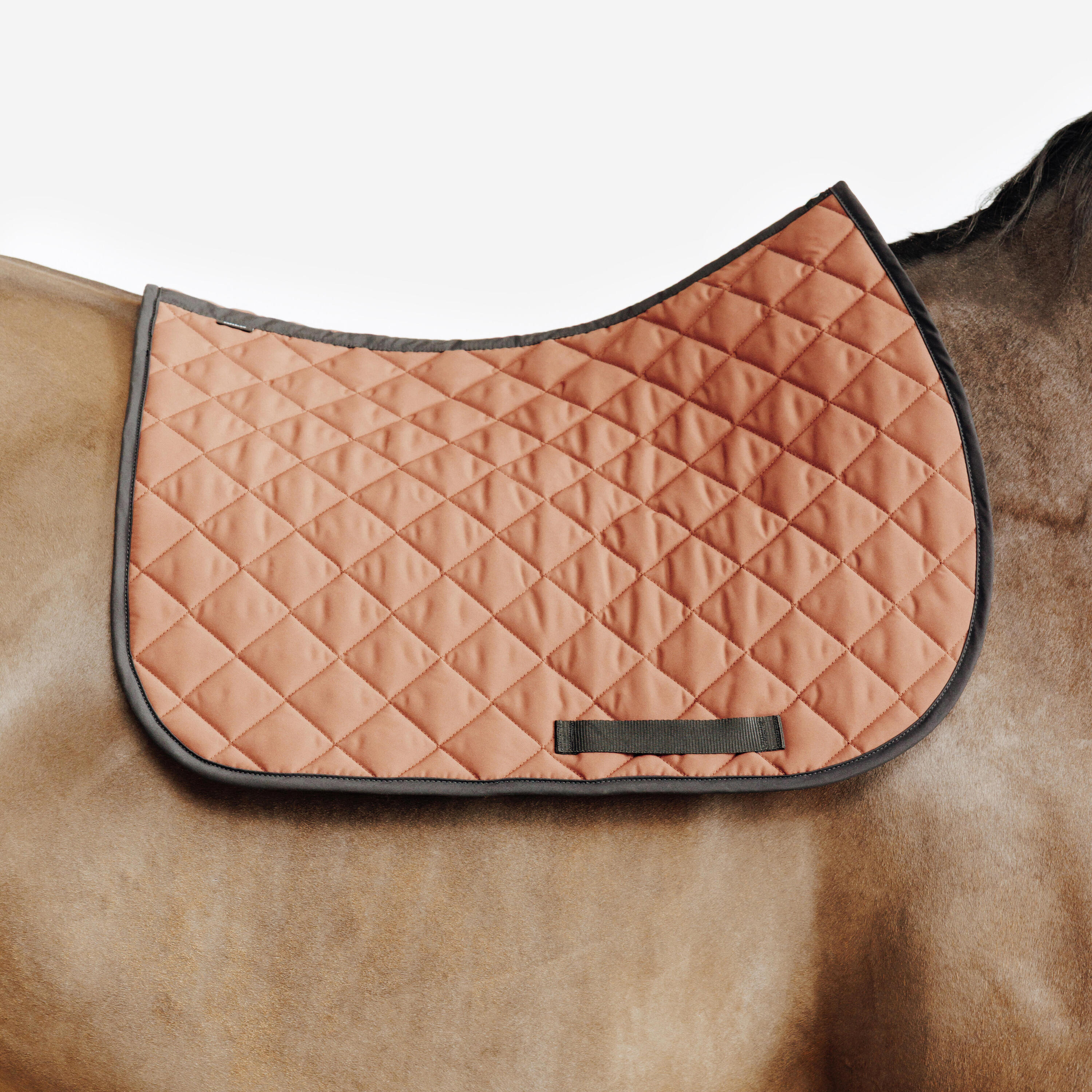 Tapis de selle équitation cheval et poney - 100 marron 2/3