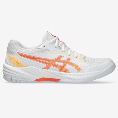 Damen/Herren Handball Hallenschuhe - Gel Task 4 weiß/orange