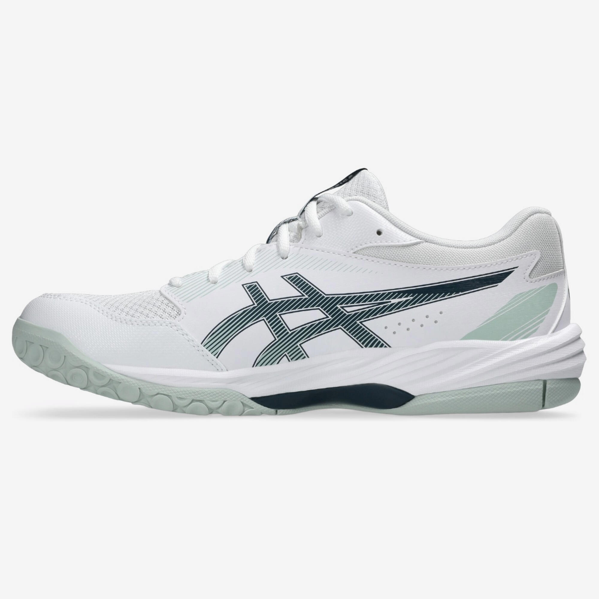 Chaussures de handball Adulte - ASICS Gel Task blanc et gris 2/4