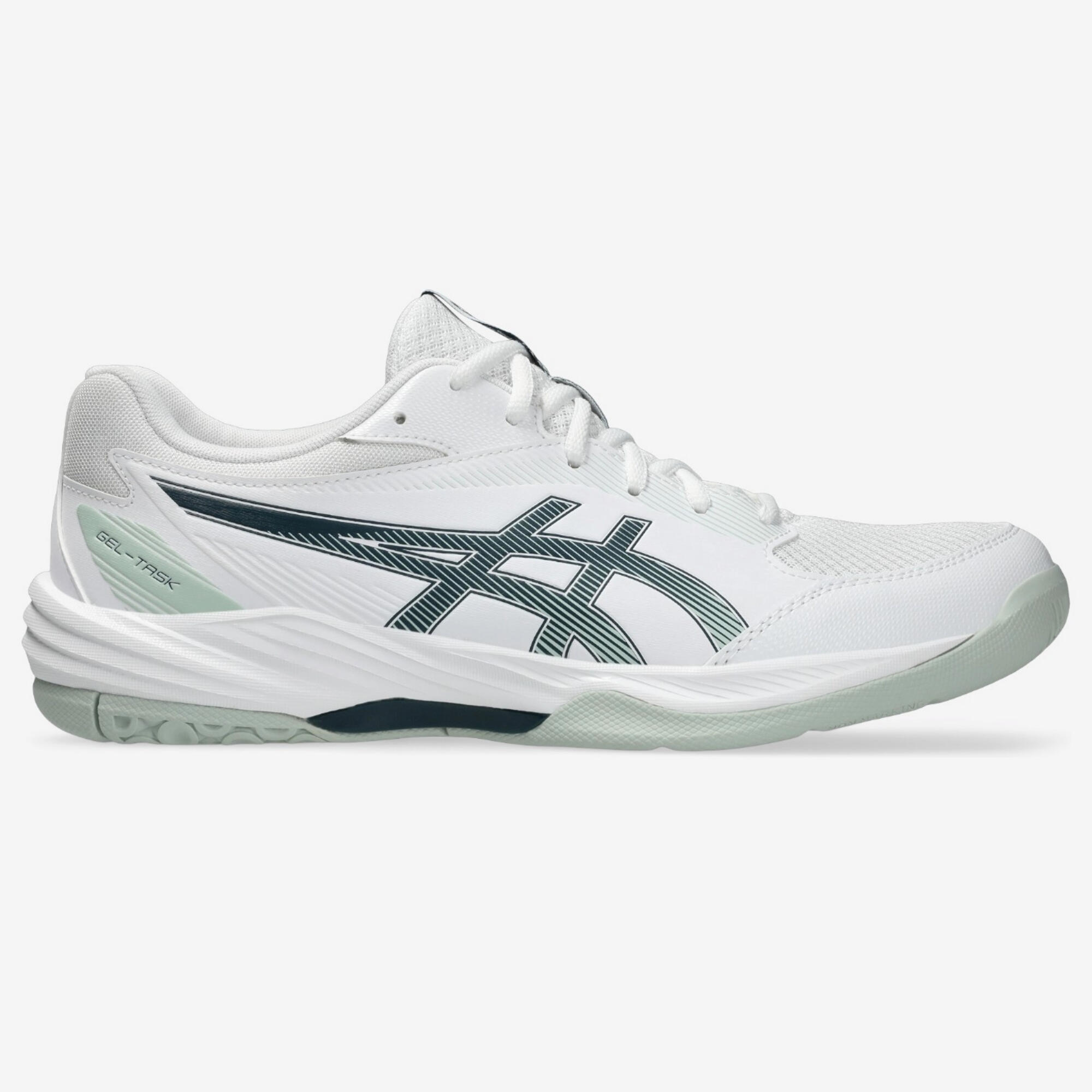 ASICS Damen/Herren Handball Hallenschuhe - Gel Task weiß/blau 