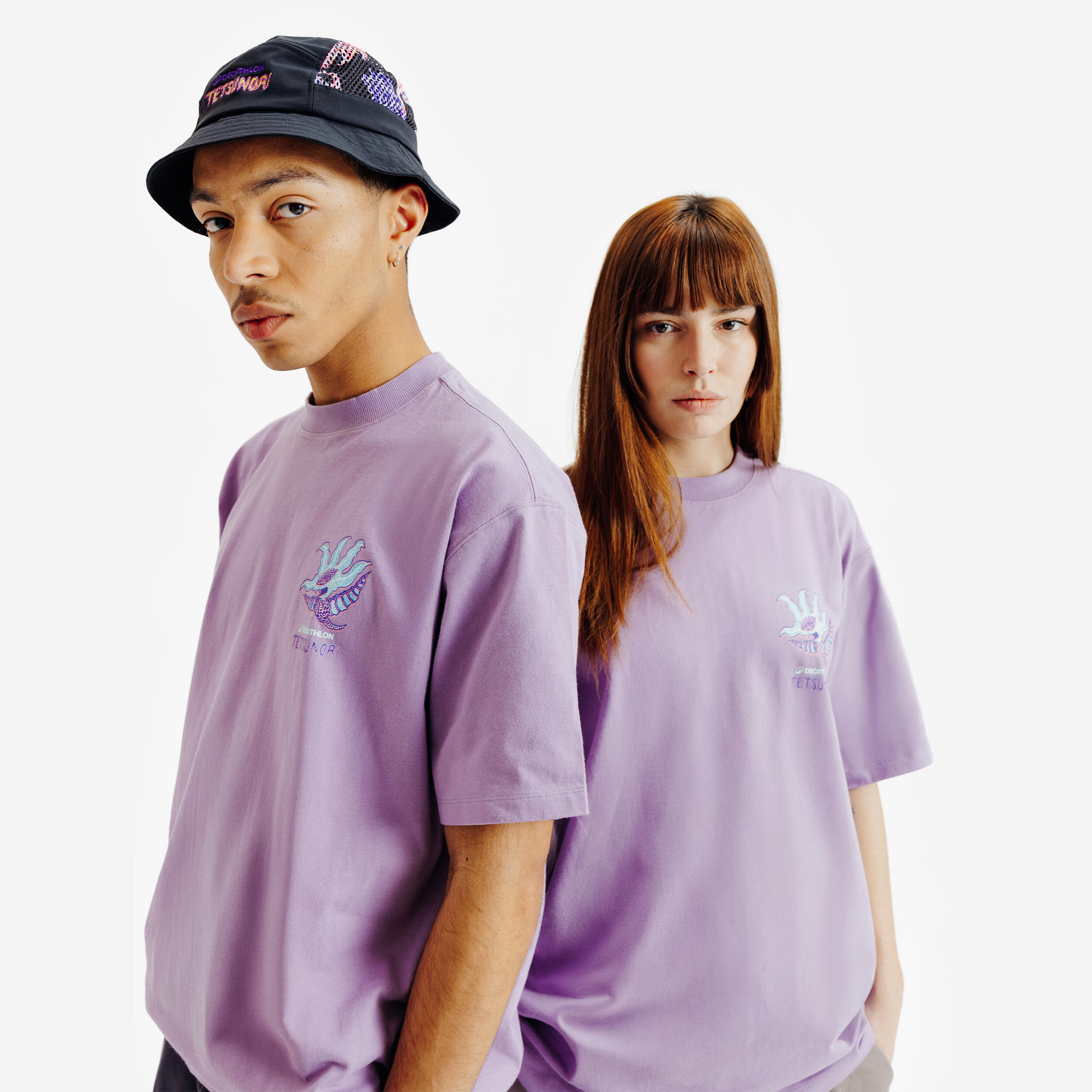 DECATHLON T-shirt adulto DECATHLON X SNAPTURE lilla