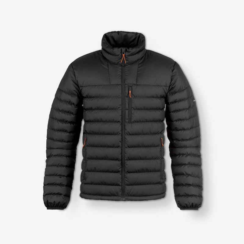 Doudoune en duvet de trek montagne Noir MT500 -10 °C Homme