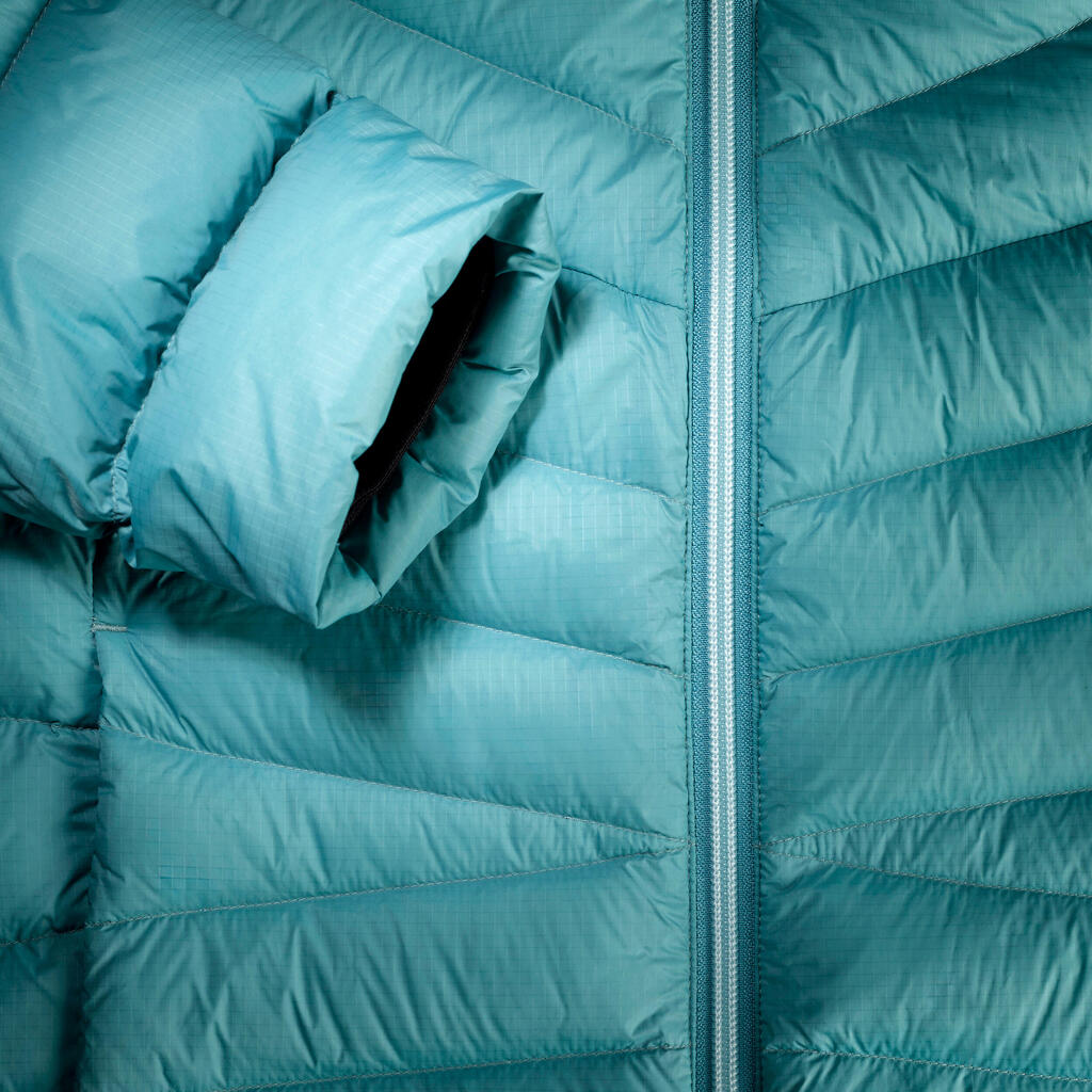 ŽENSKA PERJANA JAKNA MT500 sa kapuljačom -10°C- bela