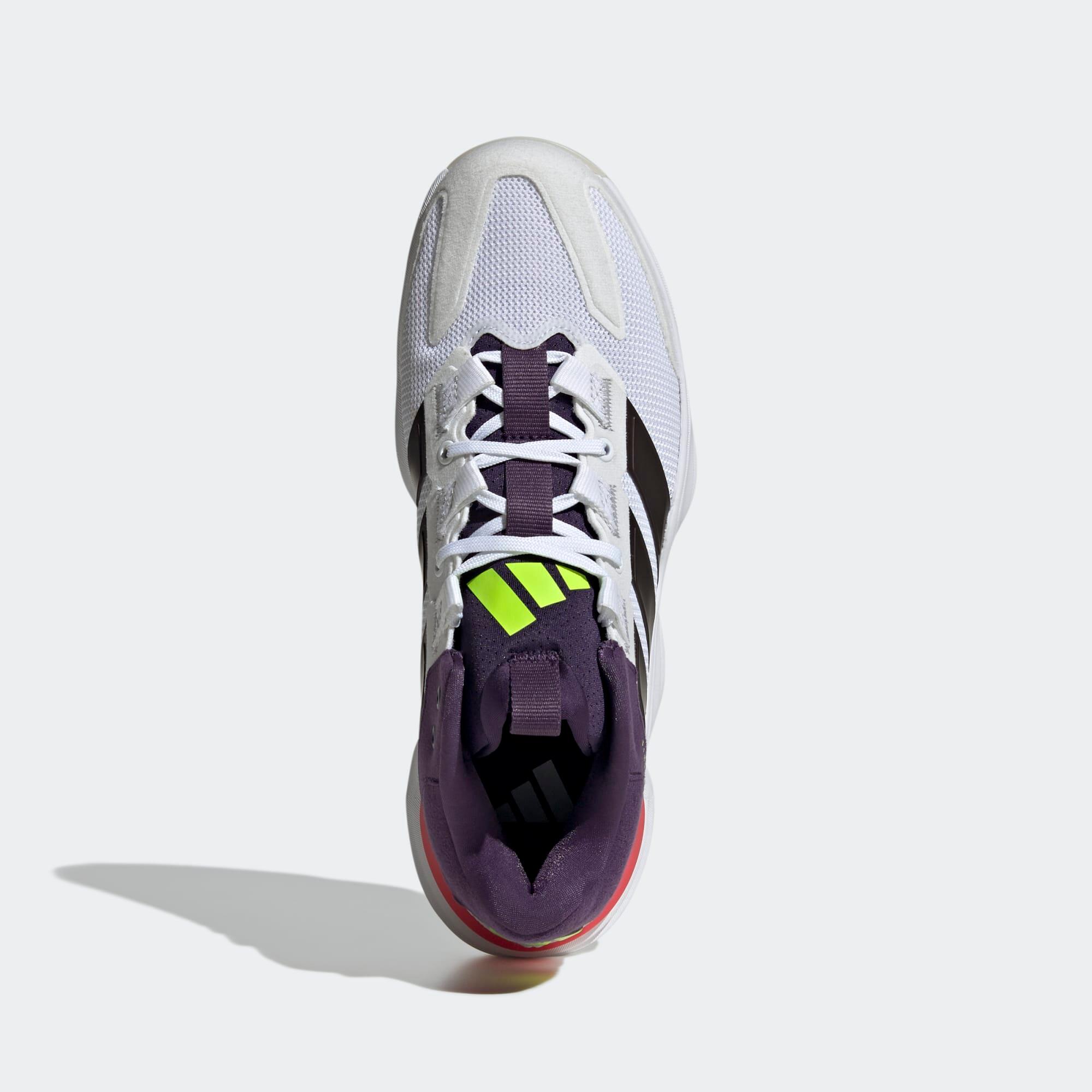 Damen/Herren Handballschuhe - ADIDAS Court Stabil weiß/lila  2/8