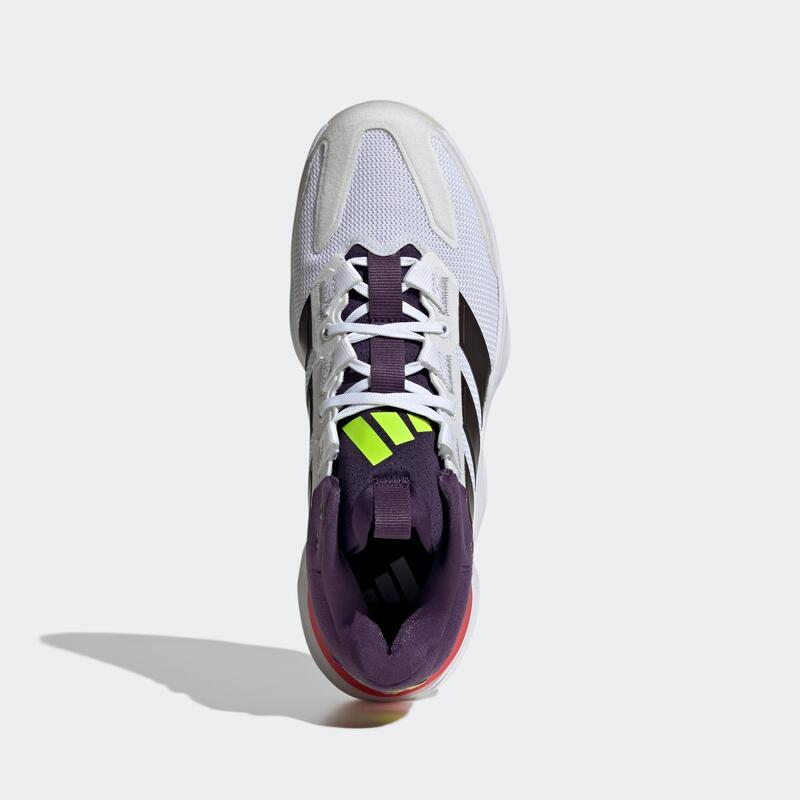 Încălțăminte de handbal Adidas Court Stabil Alb-Mov Adulți