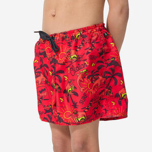 Bañador Niño corto Surf 100 Happysurf Rojo