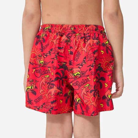 Boy’s swim shorts - 100 happysurf red