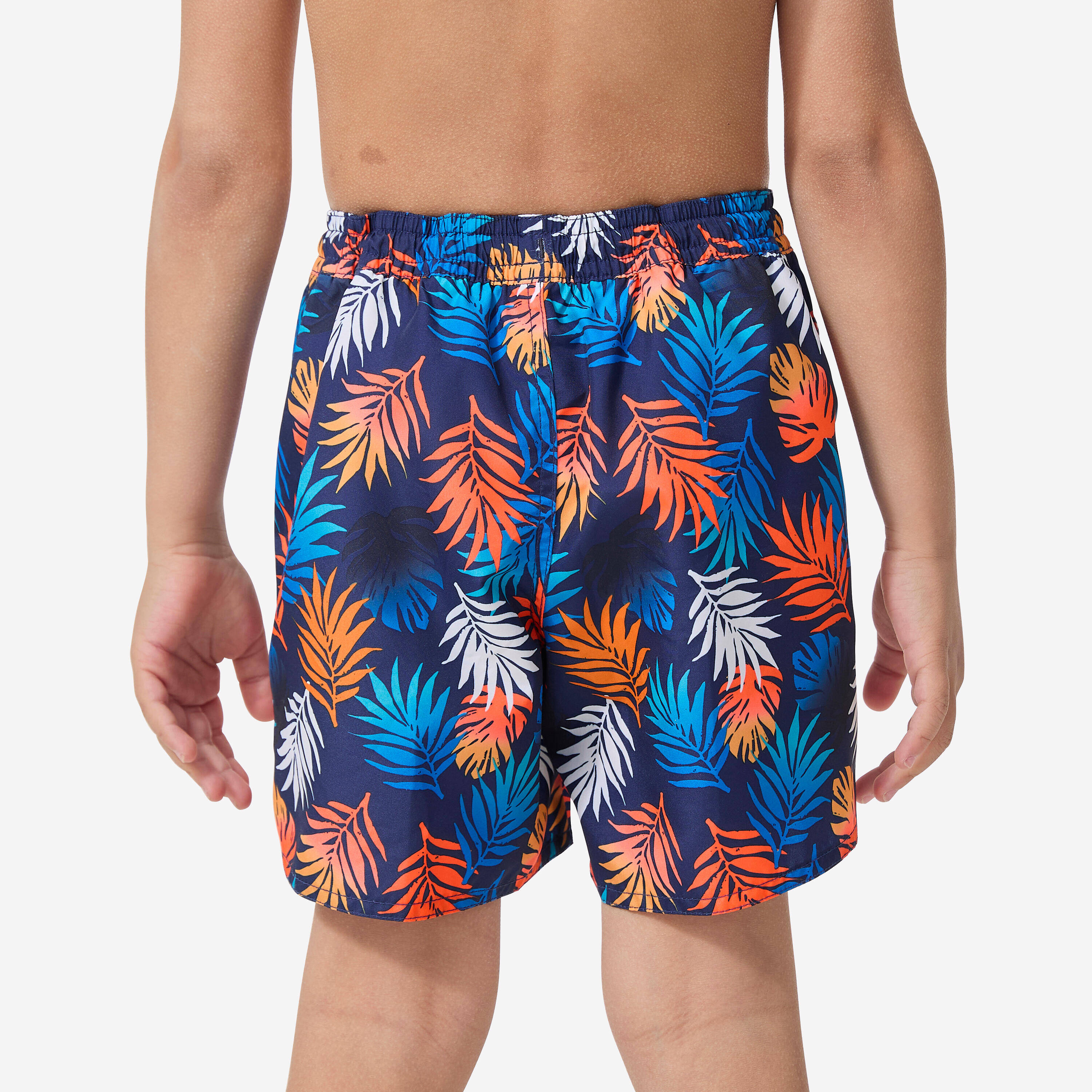 Boys’ swim shorts -100 shadow red -  4