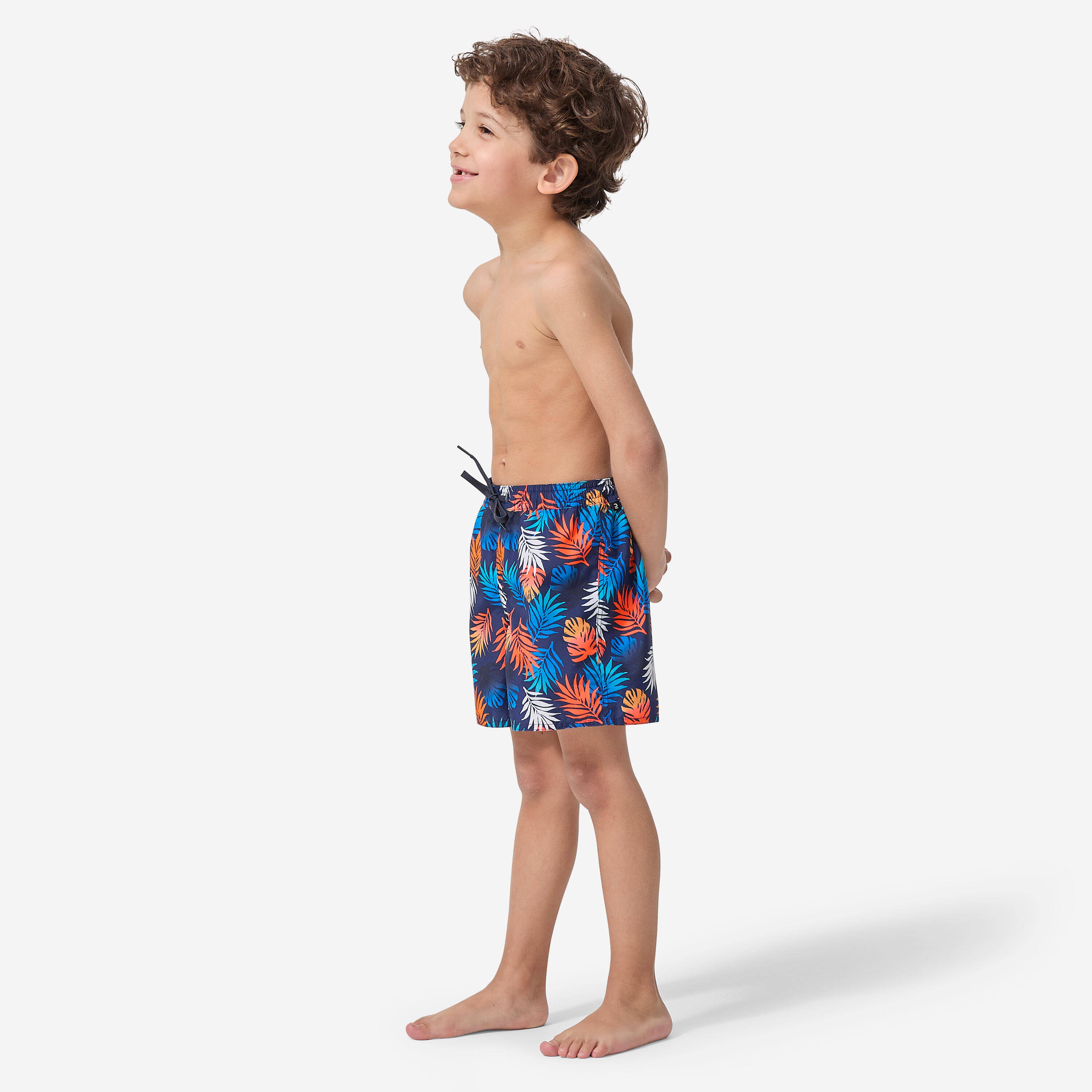 Boys’ swim shorts -100 shadow red -  2