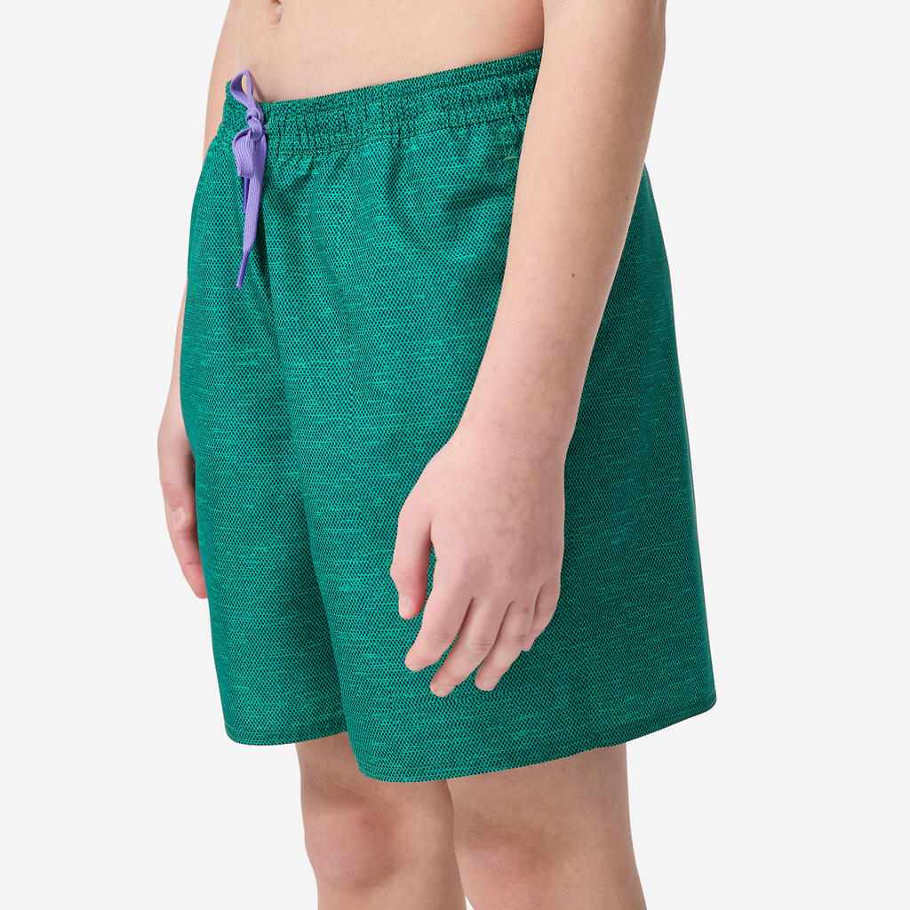 Bermuda de surf verde para niños BS100