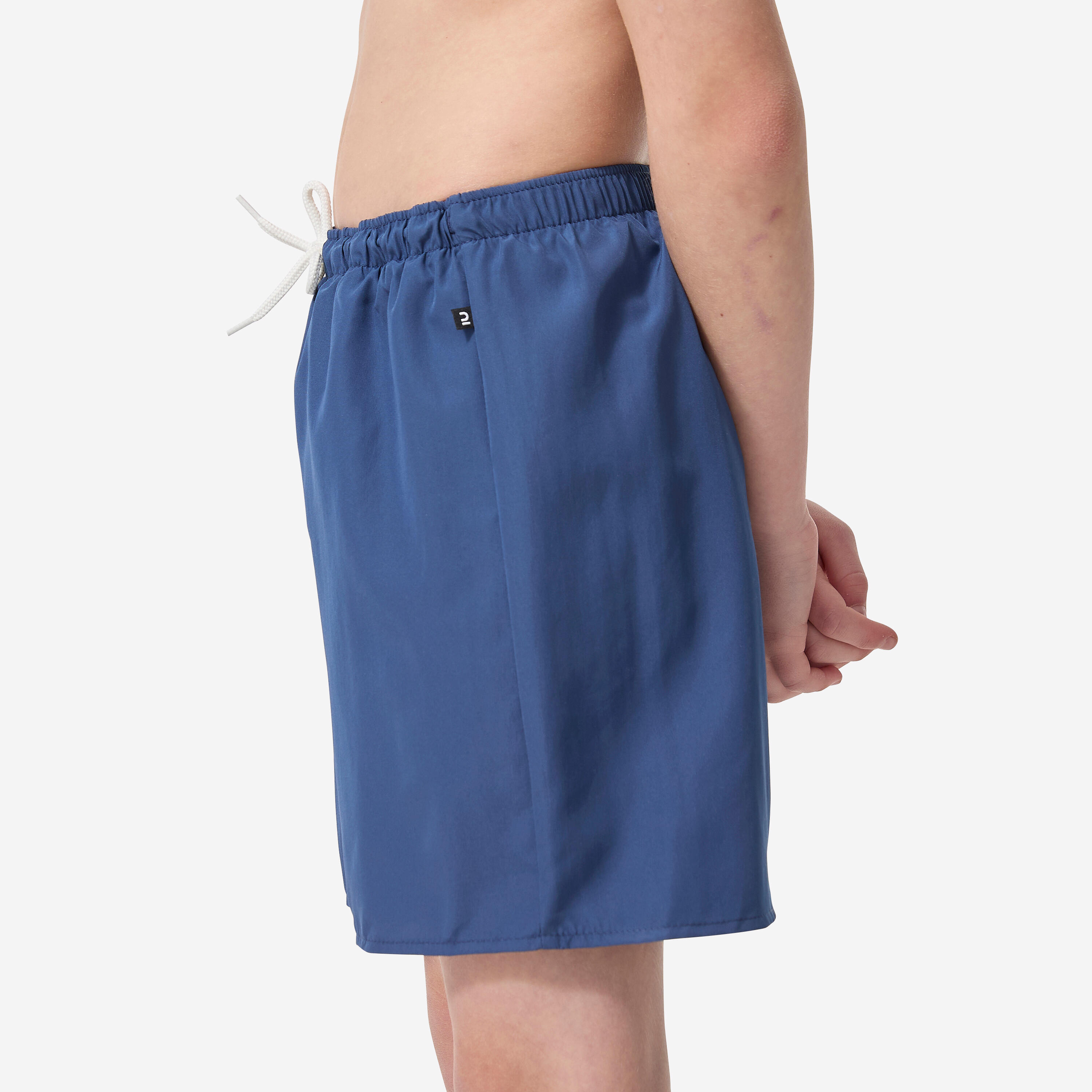 DECATHLON Chlapčenské plážové šortky 100 tmavomodré 8-9 r (131-140 cm) · záber 4