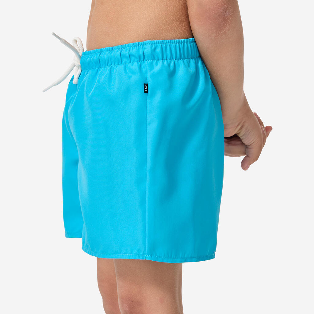 Short de bain Garçon - 100 bleu ciel