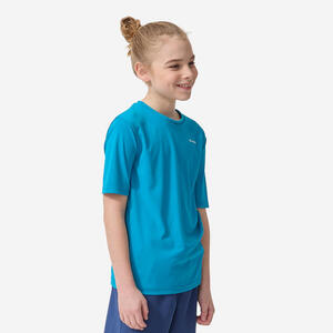 Camiseta protección solar UPF50+ manga corta Niños Turquesa