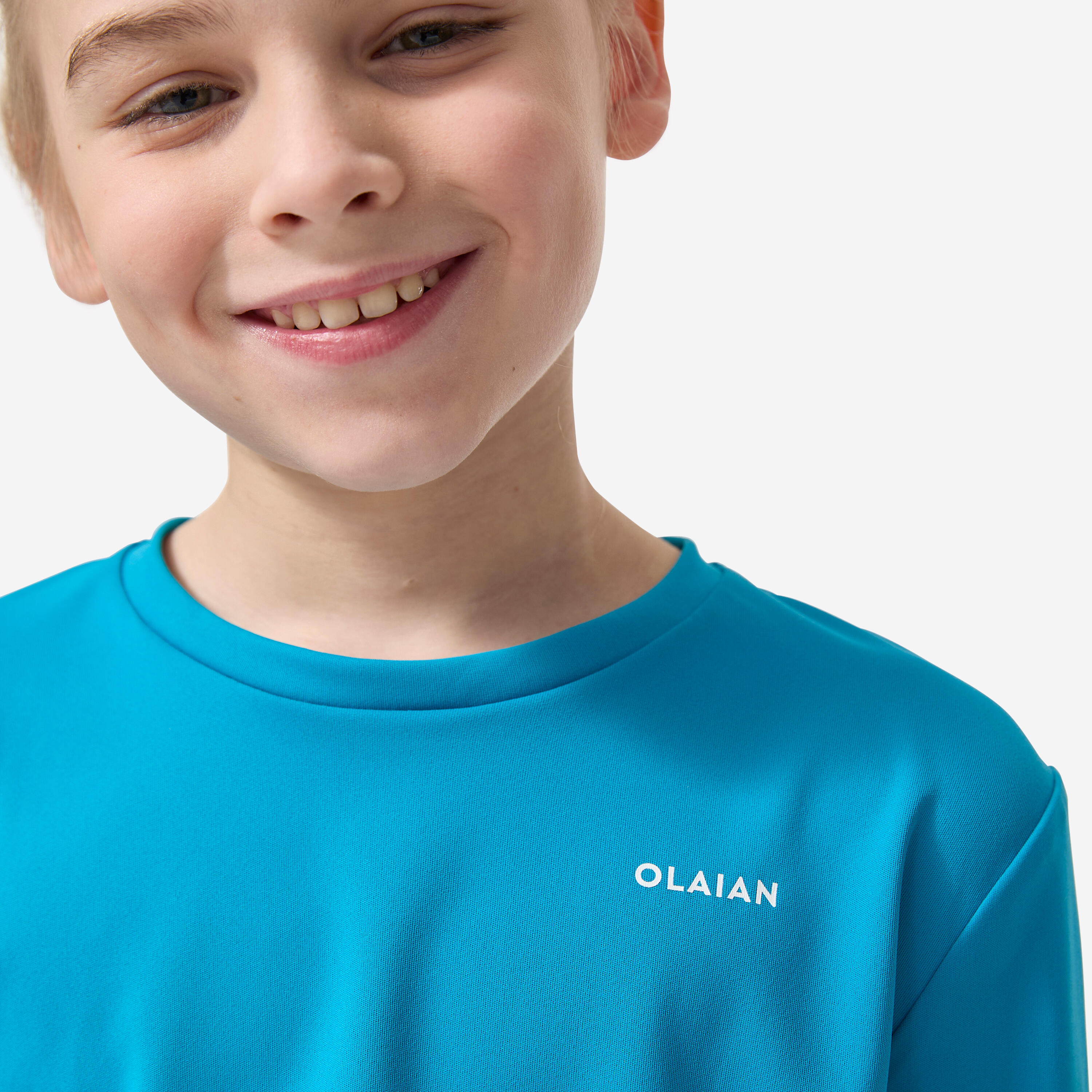 Top solaire anti uv junior bleu turquoise 4/4
