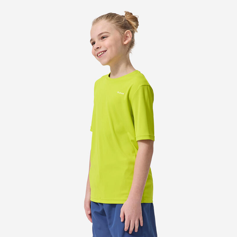 Tricou anti-UV, UPF50+, UV>95% galben Copii